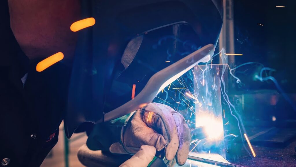 industrial welding at Hamilton Machine Co.