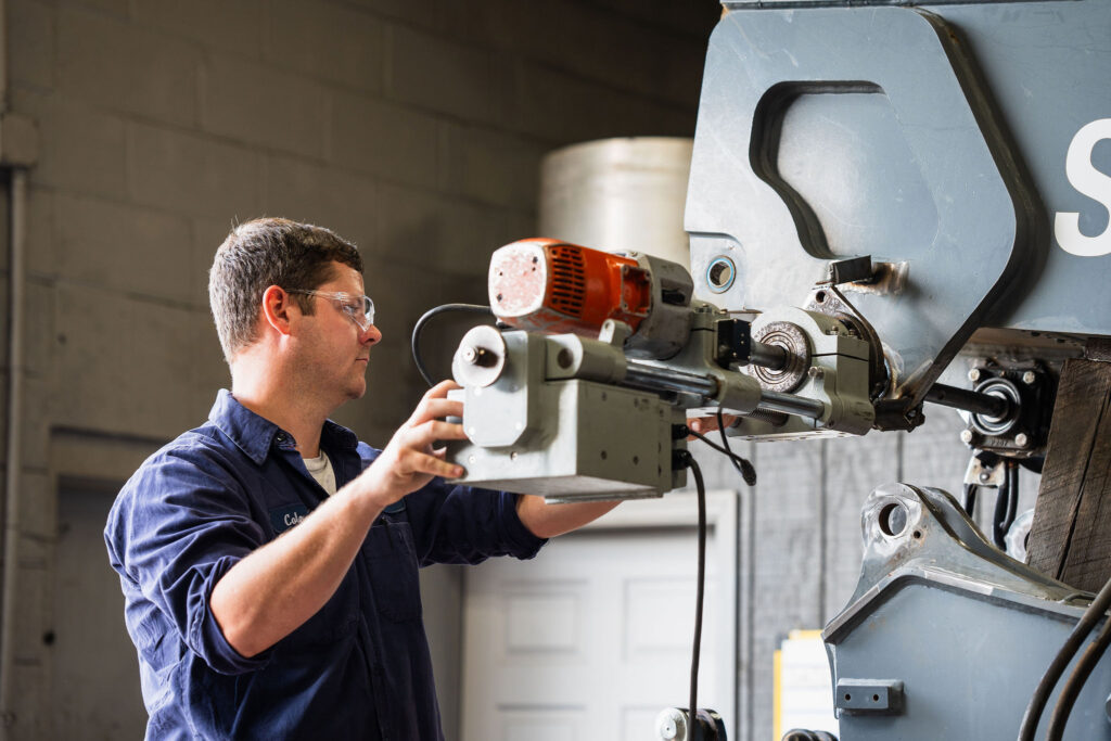 machinery operations at Hamilton Machine Co.