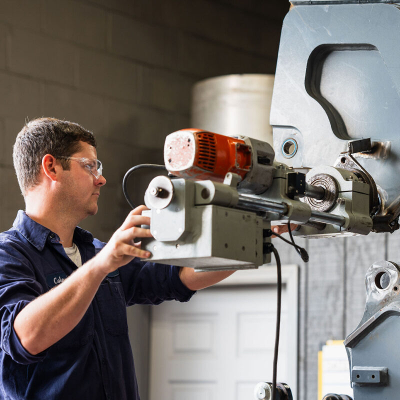 machinery operations at Hamilton Machine Co.